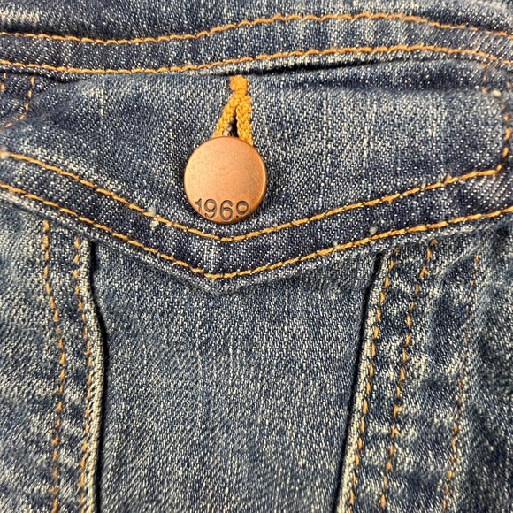Gap Denim Jacket Womens Large 1969 Medium Wash Trucker Jean Jacket Classic - Picture 5 of 15